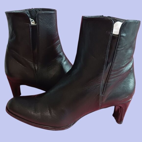 Stuart Weitzman  Leather Mid-Calf Heeled Boots Leather Size 7 - Picture 10 of 15